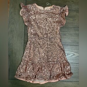 GB Girls Rose Gold Sequin Dress